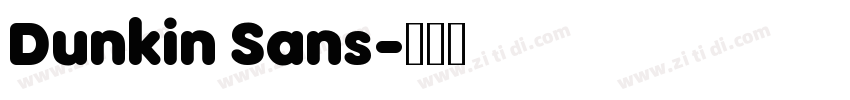 Dunkin Sans字体转换